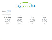 Tablet Screenshot of bandwidth.highspeedlink.net