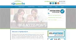 Desktop Screenshot of highspeedlink.net